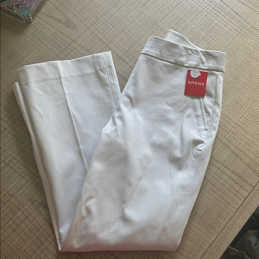 SPANX White Ankle Cropped Pants - Picture 5 of 5